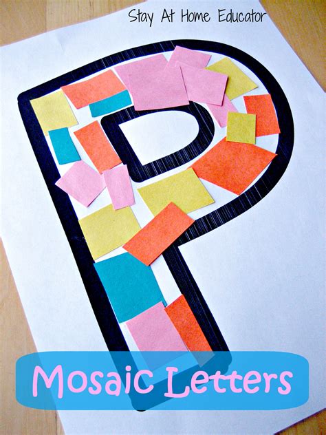 Mosaic Letter Templates Free